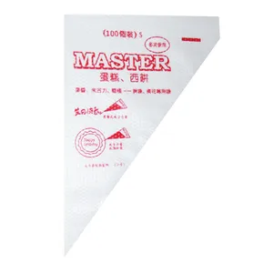 قیف خامه زن یک بار مصرف MASTER بسته 100 عددی به همراه جاکیدی برج ایفل هدیه