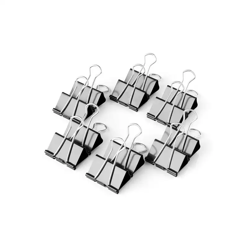 گیره کاغذ سایز 25 میلی متری مدل 049 - بسته 12 عددی