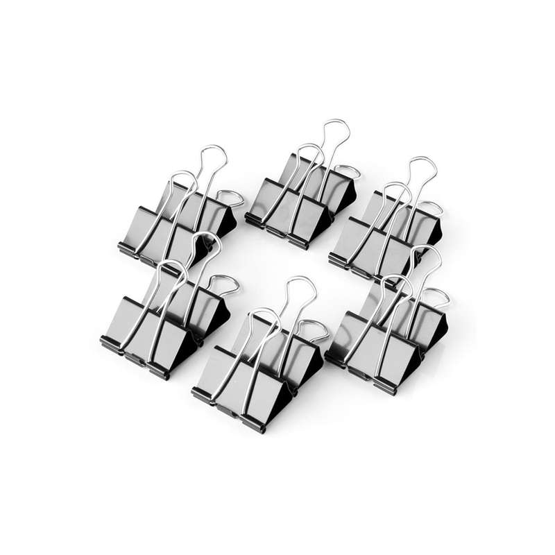 گیره کاغذ سایز 19میلی متری مدل 043 - بسته 12 عددی