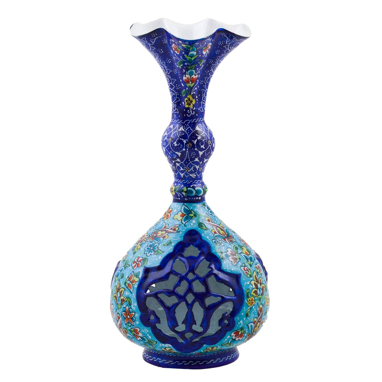 گلدان میناکاری مسی رستا طرح 172-12-102