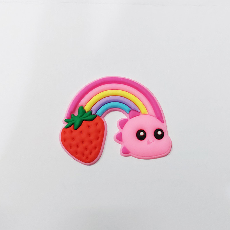 آویز تزئینی کودک مدل ابر رنگارنگ و دیجیمون توت فرنگی  کد BP24