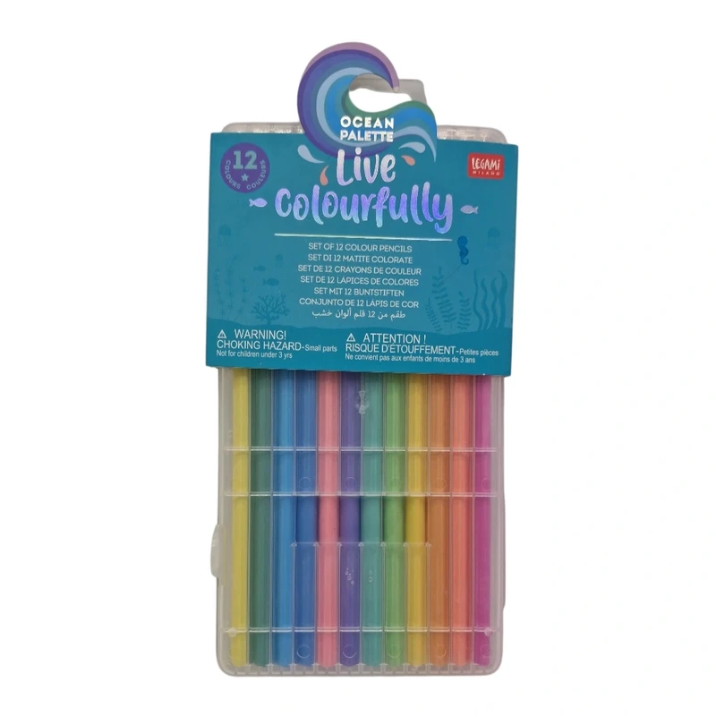 مداد رنگی 12 رنگ لگامی مدل طلقی کد 12417