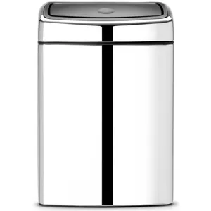 سطل زباله لمسی استیل براق 10 لیتری برابانتیا