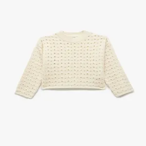 پلیور یقه گرد دخترانه کوتون مدل 6WKG90061HT