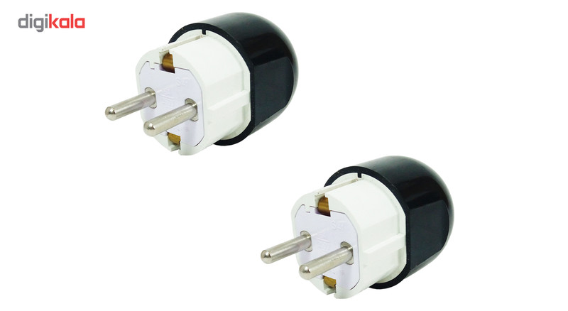 دوشاخه برق تیراژه مدل ارت دار کد S41 بسته دو عددی دوشاخه برق تیراژه مدل ارت دار کد S41 بسته دو عددی