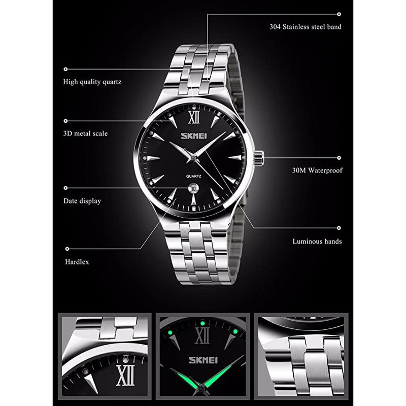 ساعت مچی عقربه‌ای مردانه اسکمی مدل 9071 کد 08