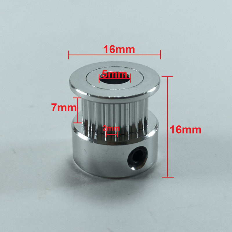چرخ ربات مدل فولی کد 20D-GT2-5mm