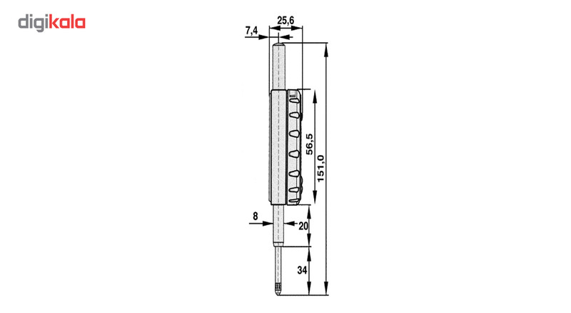 ساعت اندیکاتور دیجیتال لیمیت کد 0209 -15130 گستره 25- 0 میلی متر