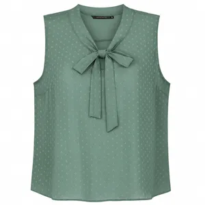 بلوز آستین تا روی شانه یقه بندی زنانه کد 28220