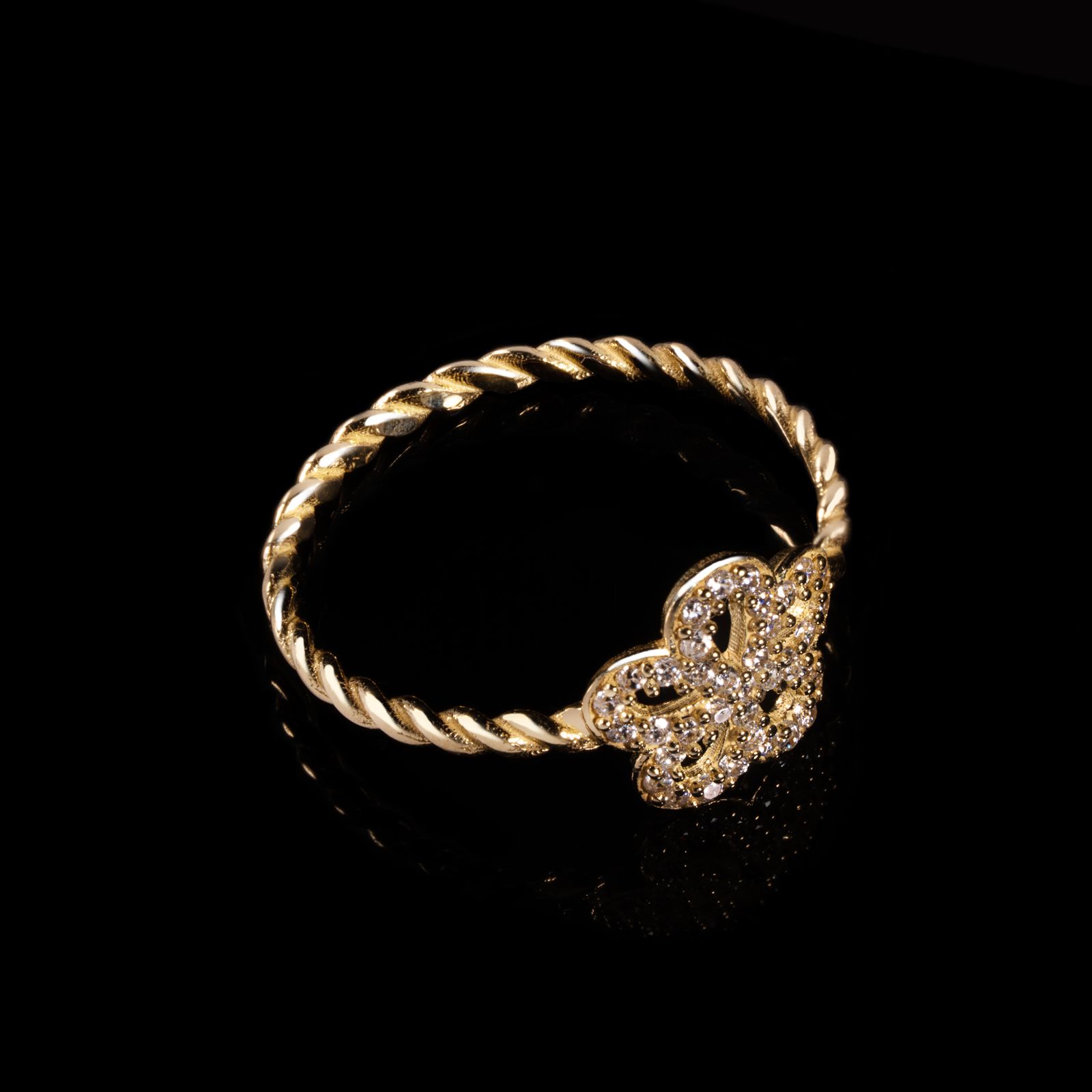 انگشتر طلا 18 عیار زنانه جواهری سون مدل 3223 -  - 2