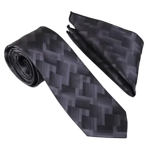 ست کراوات و دستمال جیب مردانه نسن مدل T235