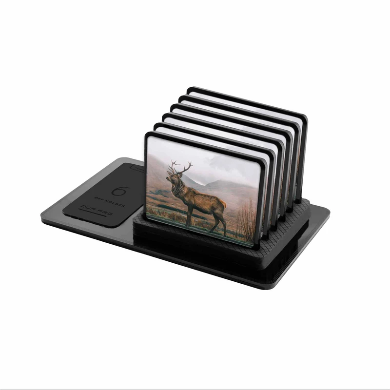 زیر لیوانی ماهوت مدل Horned-Deer بسته 6 عددی