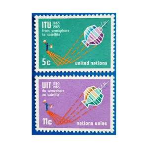 تمبر یادگاری مدل ماهواره کد 02 بسته 2 عددی