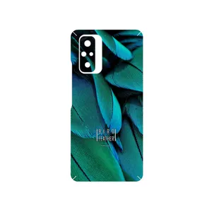 MAHOOT Green Feather Cover Sticker for Xiaomi Redmi Note 10 Pro