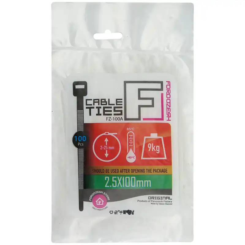 بست کمربندی فروزش مدل F10 بسته 1000 عددی