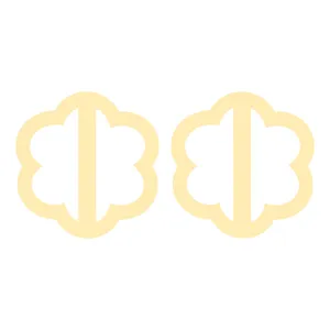 گوشواره طلا 18 عیار زنانه کرابو مدل Kr5229