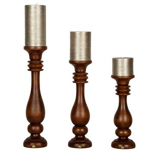 نقد و بررسی شمعدان چوبی آرام مدل 6002/F مجموعه 3 عددی بدون شمع توسط خریداران