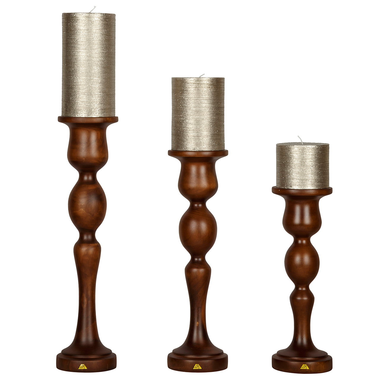 نقد و بررسی شمعدان چوبی آرام مدل 6003/F مجموعه 3 عددی بدون شمع توسط خریداران