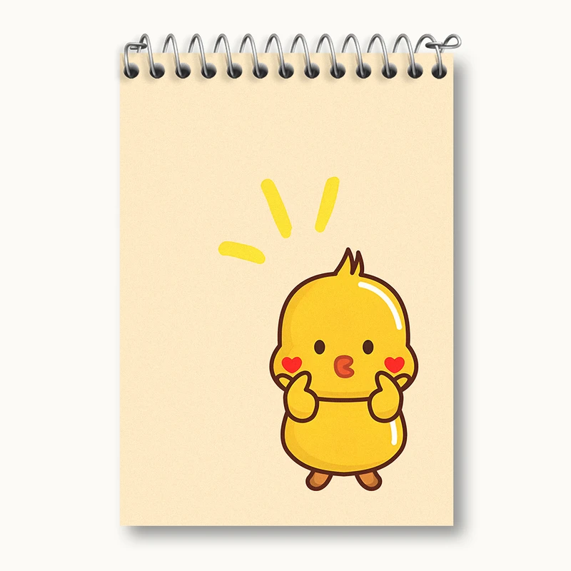 دفتر یادداشت 50 برگ خندالو طرح جوجه کیوت کد N5276