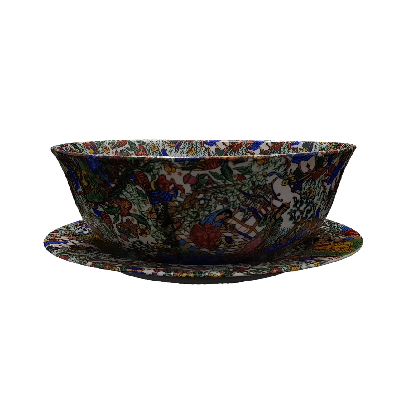 کاسه و بشقاب چینی طرح مرغی کد 300