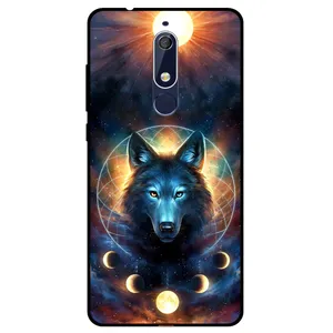 Megafone Wolf and Moon 8006 Cover For Nokia 5.1