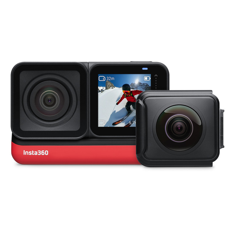 دوربین فیلم برداری ورزشی اینستا 360 مدل ONE R Twin Edition به همراه محافظ لنز