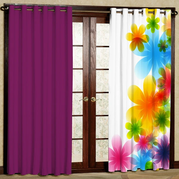 پرده مدل مخمل پانچی کد 7535 سایز 280x140 سانتی متر