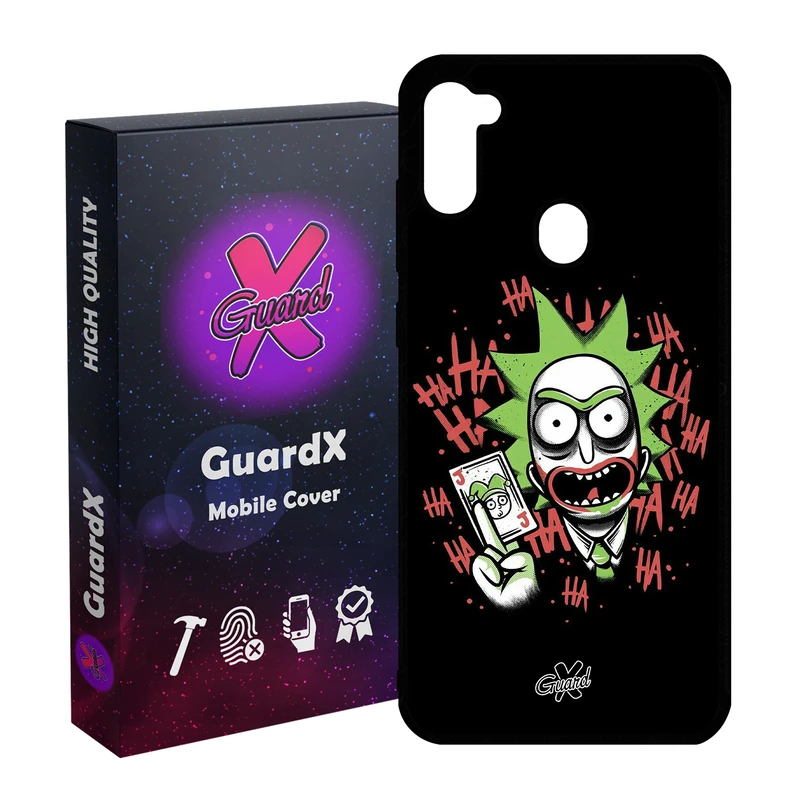 کاور گارد ایکس طرح Rick and Morty مدل Glass10151 مناسب برای گوشی موبایل سامسونگ Galaxy A11 / M11