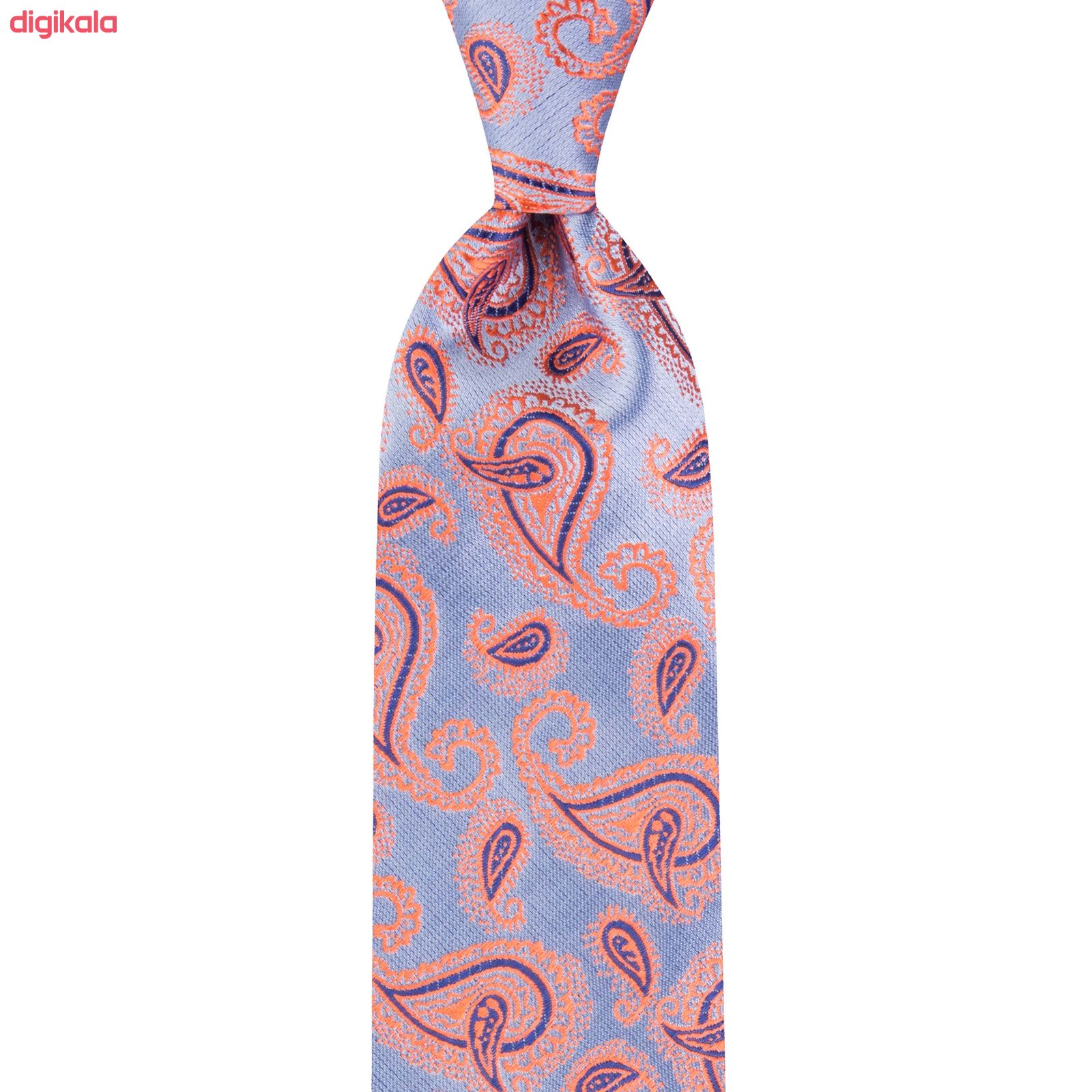  خرید اینترنتی با تخفیف ویژه ست کراوات و دستمال جیب مردانه مدل GF-PA1252-OR