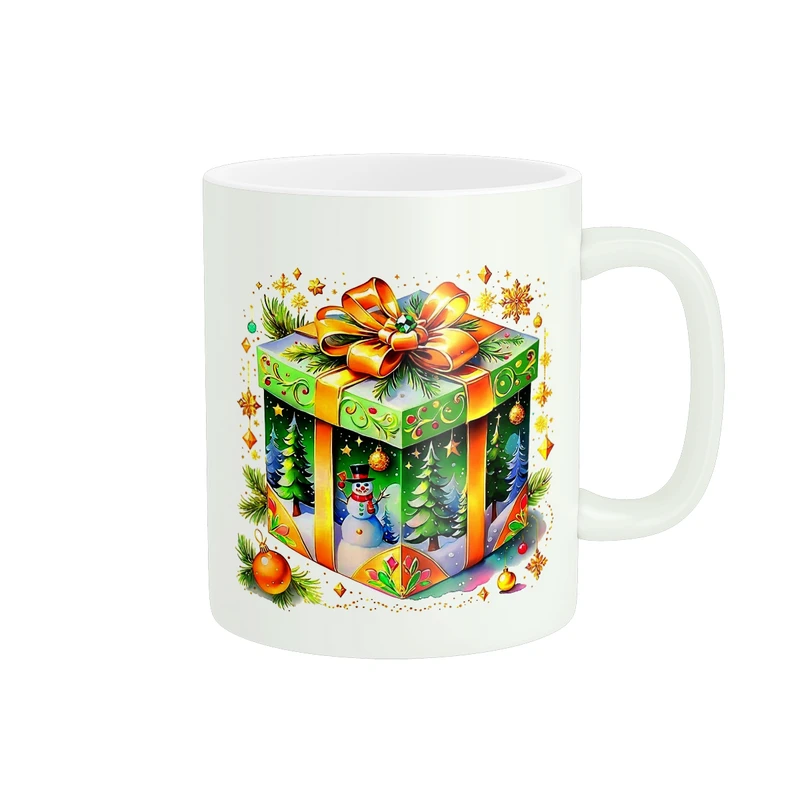 ماگ پادآفرین مدل کریسمس طرح بابانوئل گوزن آدم برفی کد PM1103