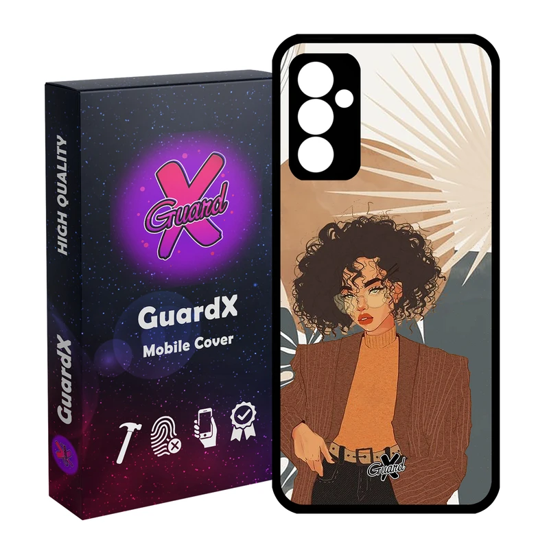 کاور گارد ایکس طرح Girl مدل Glass10369 مناسب برای گوشی موبایل سامسونگ Galaxy A54 / A54 5G