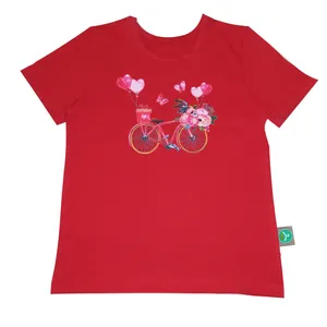 تی شرت آستین کوتاه دخترانه پیتایا مدل rbicycle