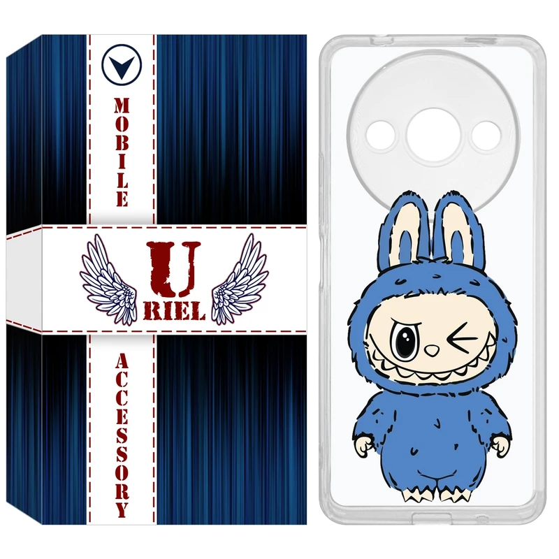 کاور یوریل مدل Clear کد 116 طرح لبوبو Labubu مناسب برای گوشی موبایل شیائومی Redmi A3 / A3x
