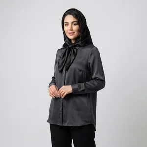 مینی اسکارف زنانه براق مدل ساتن