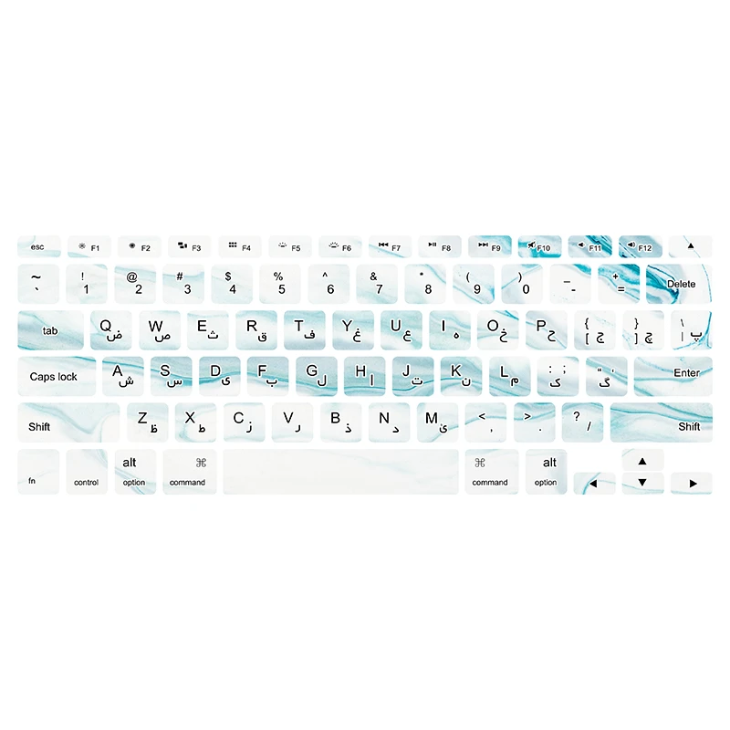   برچسب کیبورد فارسی طرح marble132 مناسب برای مک بوک پرو 13 اینچ 2008
