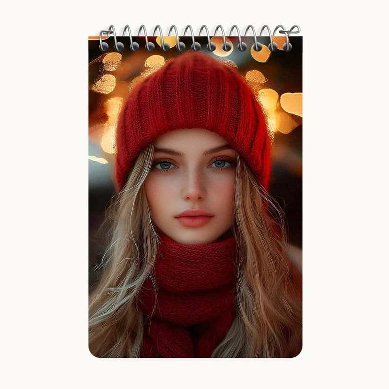 دفتر یادداشت 50 برگ خندالو طرح دخترانه کیوت کد F8529