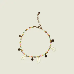 پابند زنانه سیکس مدل صدف وسکه آویز