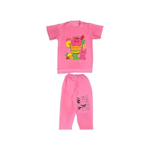 ست تی شرت و شلوار دخترانه مدل PJ1024