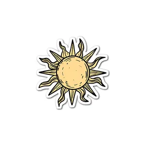 استیکر لپ تاپ و موبایل مدل خورشید