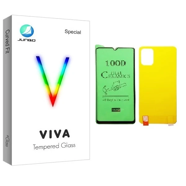 محافظ صفحه نمایش جانبو مدل CR-A51 مناسب برای گوشی موبایل سامسونگ Galaxy A51 به همراه محافظ پشت گوشی