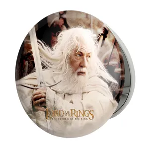 آینه جیبی خندالو طرح گندالف ارباب حلقه ها Lord of the Rings مدل تاشو کد 4764 