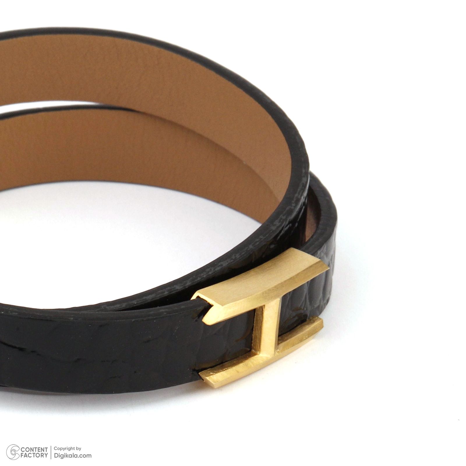 دستبند طلا 18 عیار مردانه تاج مدل G183 -  - 3
