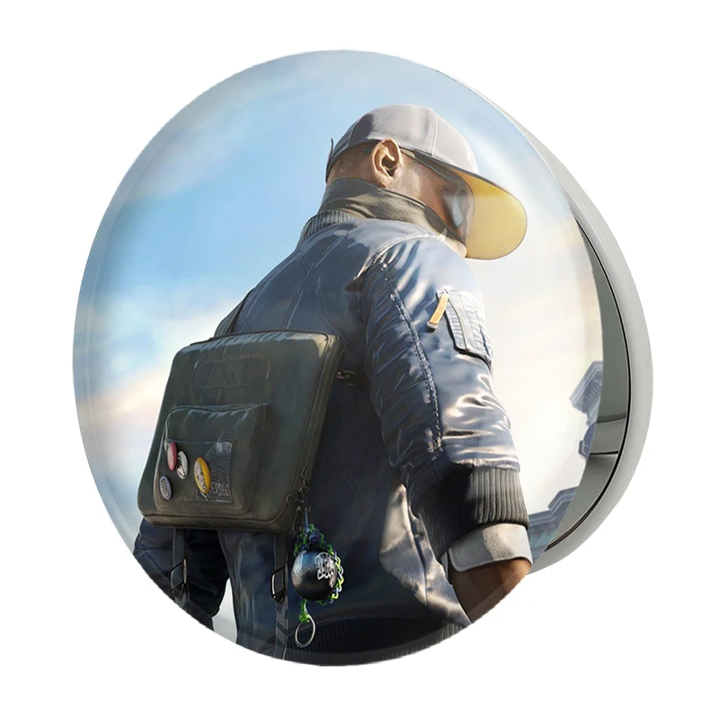 آینه جیبی خندالو طرح مارکوس واچ داگز  مدل تاشو کد 30923