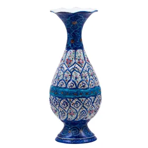 گلدان میناکاری مسی رستا طرح 183-12-102 ارتفاع 16 سانتی متر
