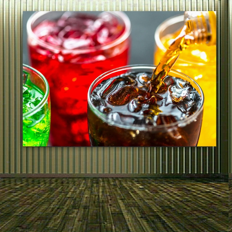 پوستر دیواری طرح شربت خنک مدل ترنج کد BR178