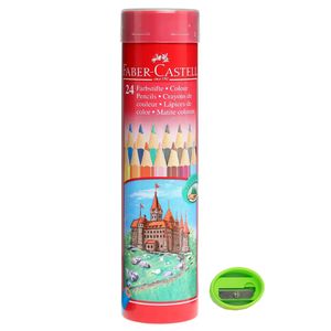 نقد و بررسی مداد رنگی 24 رنگ فابر-کاستل مدل قلعه به همراه تراش توسط خریداران