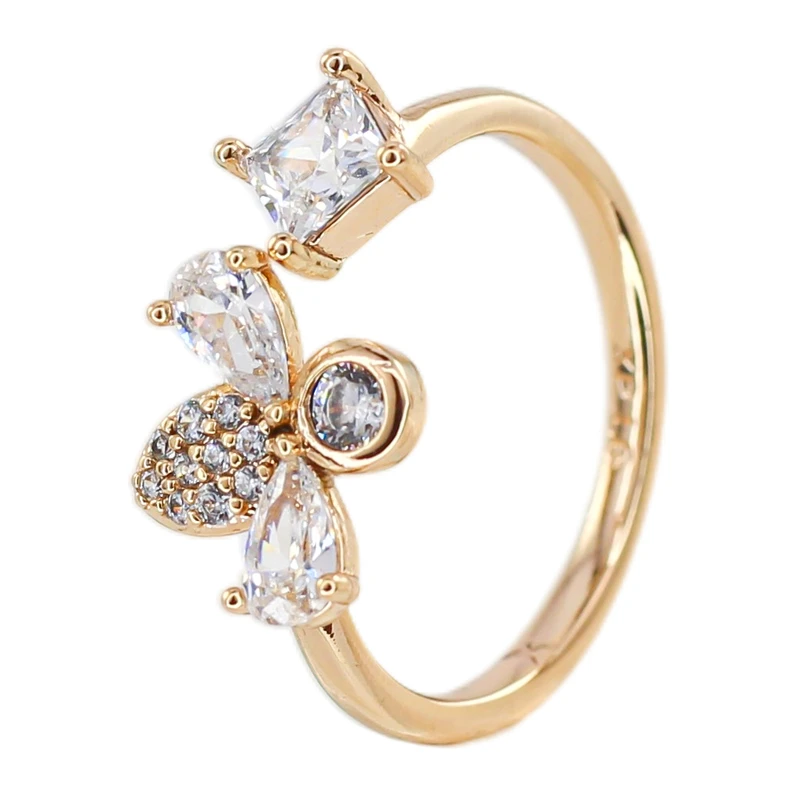 انگشتر زنانه ژوپینگ مدل زنبوری کد AAE776