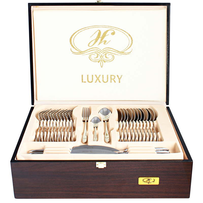 سرویس قاشق و چنگال 147 پارچه هافنر مدل LUXURY
