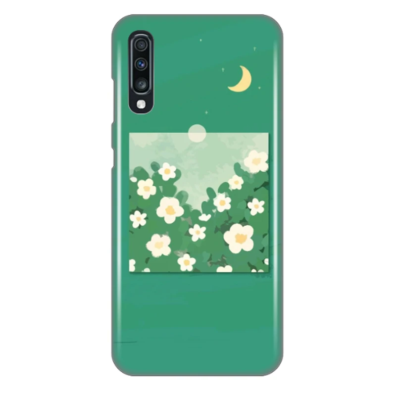 کاور طرح ماه و گل کد DIMO-028 مناسب برای گوشی موبایل سامسونگ Galaxy A70