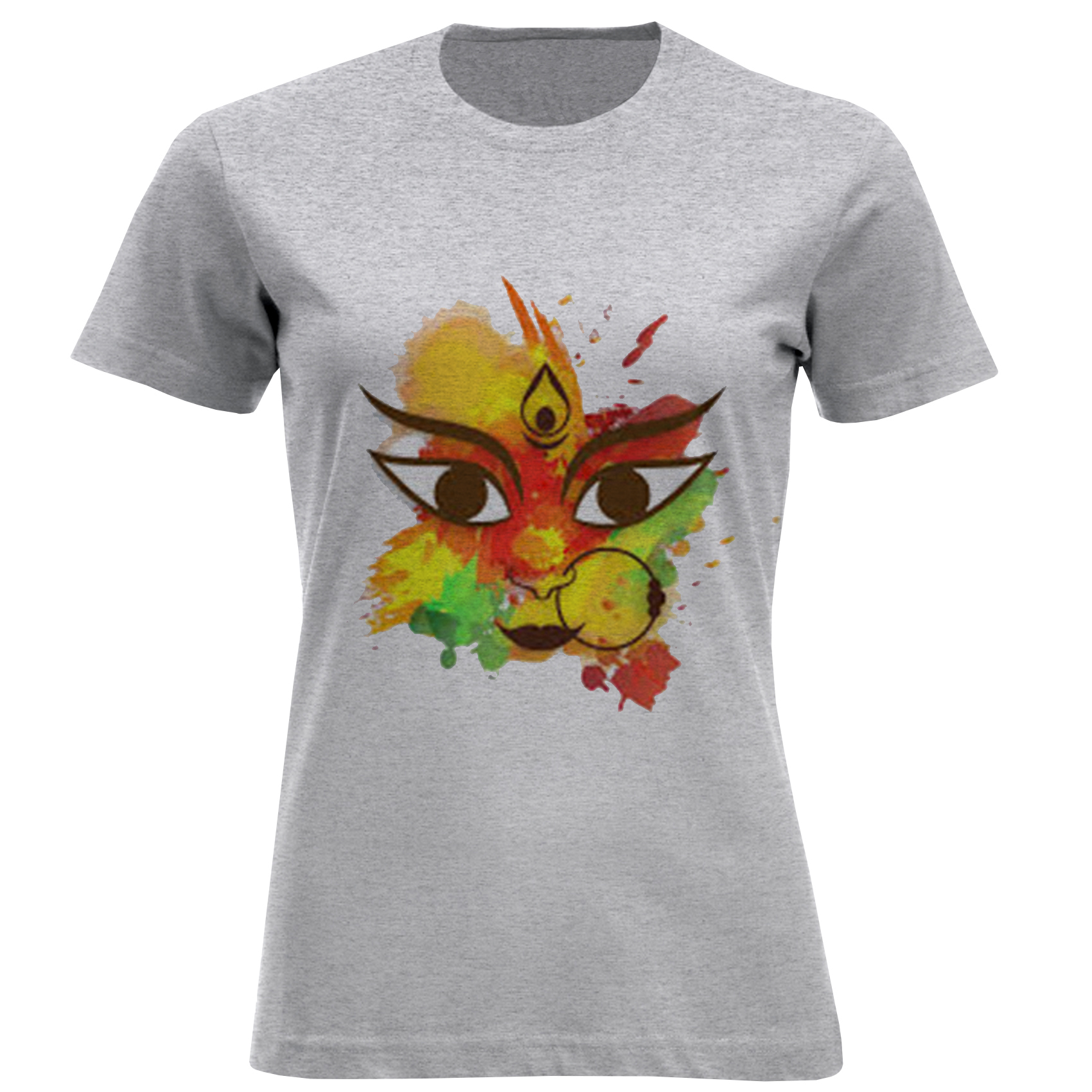 تی شرت آستین کوتاه زنانه مدل چهره D994